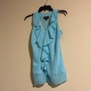 Aqua sleeveless top
